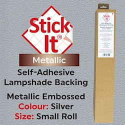 Embossed Silver - Stick-It Lampshade Vinyl - 50cm x 146cm